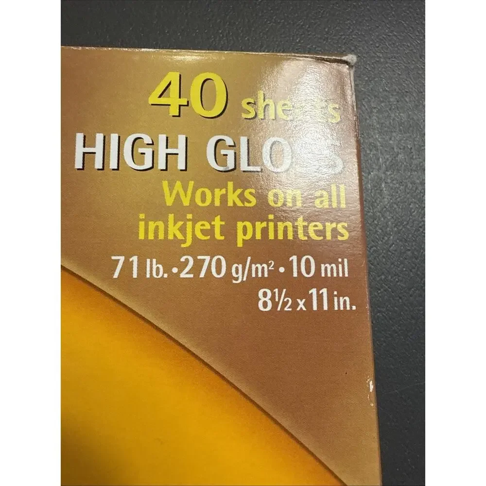KODAK Ultima Picture Paper High Gloss 36 Count 8.5x11 in Sheets Opened.